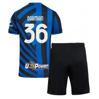 Inter Milan Matteo Darmian #36 Heimtrikotsatz Kinder 2024-25 Kurzarm (+ Kurze Hosen)